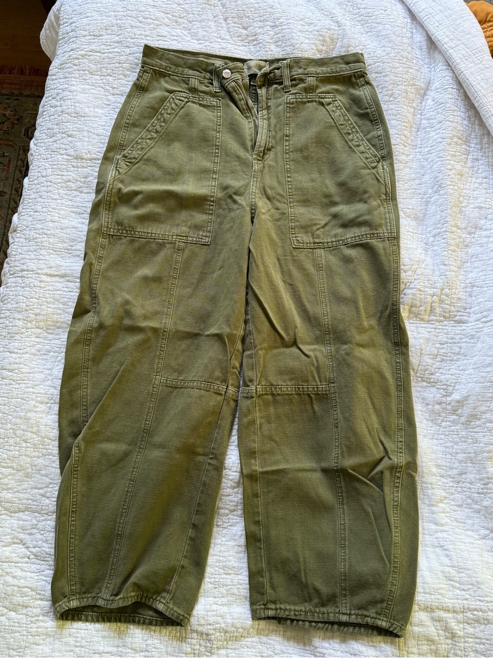 High Rise Easy Barrel Pants